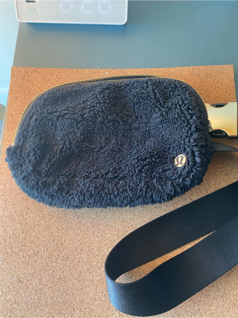 lululemon athletica Black Fleece Wristlet Clutch